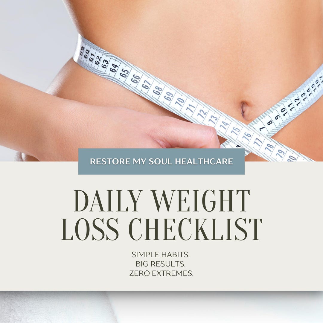 Daily Weight Loss Checklist | Simple Habits for Steady Results - Etsy