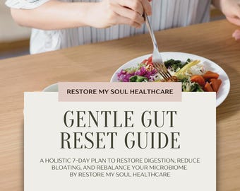 Guide för skonsam återställning av tarmen | 7-dagarsplan för lindring av uppblåsthet, bättre matsmältning, tarmhälsa, energi och naturligt avgiftningsstöd | Wellness E-bok PDF