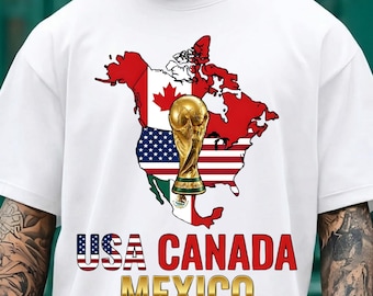 World Cup 2026 PNG, USA Canada Mexico Soccer Trophy Design, Football Fan (Digital Download)