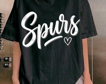 Spurs PNG, San Antonio Basketball Png, Game Day Playoff Shirt Design, Basketball Game Day, Vintage Fan Graphic, Basketball Sublimation