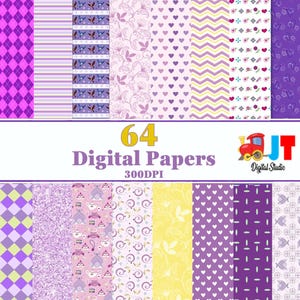 Princess Sofia, Sofia the First - Digital Paper, Printable, Scrapbooking, Background, Pattern, Party, Clipart