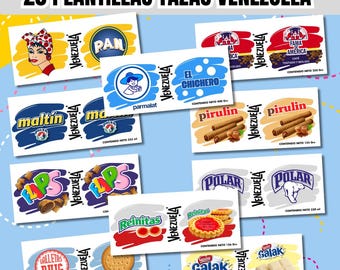 20 diseños de tazas de Venezuela - PNG - Descarga inmediata