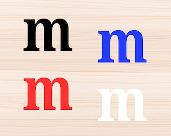 Letter M SVG Bundle, Bold Font Clipart (Digital Download)