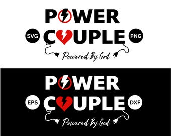 King and Queen SVG, Godly Couple svg, Christian Couple Shirt svg, Faith PNG Design, Power Couple Shirt, Bible Couple, Wedding Anniversary