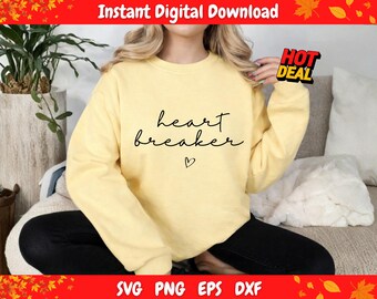 Heart Breaker Quote SVG, Valentine Shirt Design (Digital Download)
