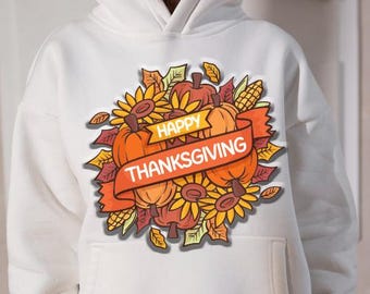 Erntedank-Shirt Design | Herbst Sublimationsgrafik (Digitaler Download)