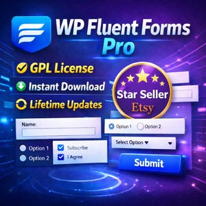 WP Fluent Forms Pro | GPL License | Unlimited WordPress Sites (Digital Download)