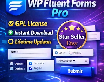 WP Fluent Forms Pro | GPL License | Unlimited WordPress Sites (Digital Download)