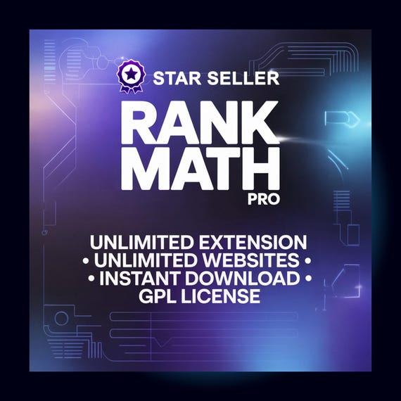Rank Math Pro: WordPress SEO Plugin, GPL License (Digital Download)