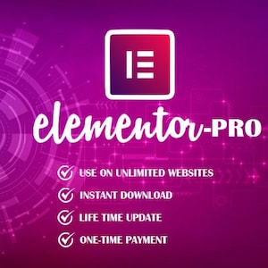 Licencia GPL para Elementor Pro / Creador de páginas de WordPress / Uso de por vida en sitios web ilimitados / Entrega instantánea