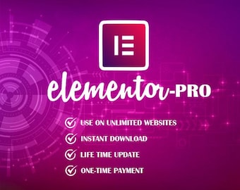 Elementor Pro GPL-Lizenz | WordPress Seitenersteller | Lebenslange Nutzung auf unbegrenzten Websites | Sofortige Lieferung