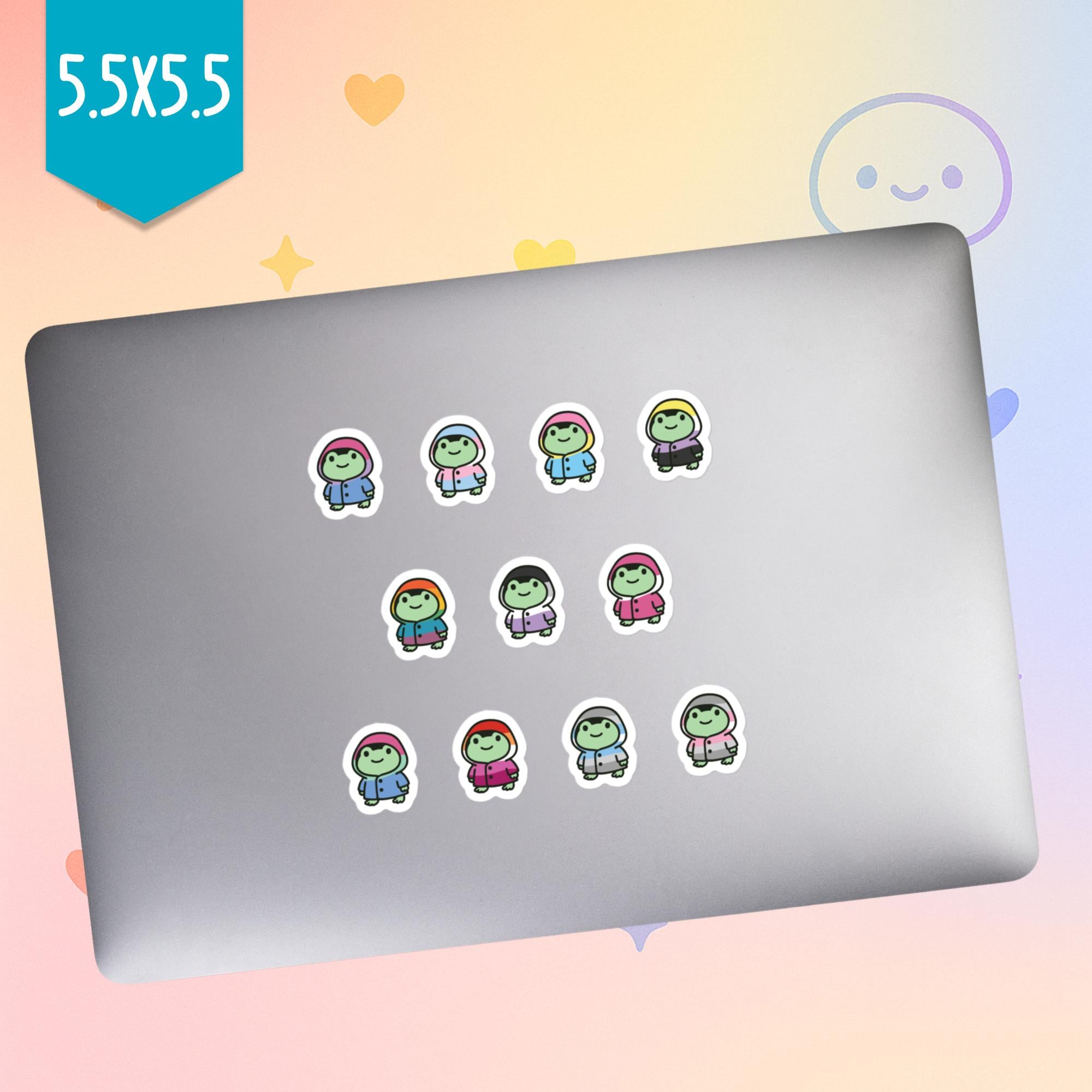 LGBTQ+ Frog Sticker Pack | Pride Flag Frogs | Queer Cottagecore Vinyl ...