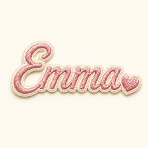 Custom Name Patch Embroidered, Personalized Name Patch Iron On, Custom Name Embroidery Patch for Jacket Backpack Kids Clothes Name Tag Patch