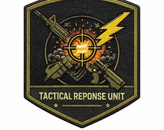 Tactical Response Unit Patch Embroidered Military Style Badge Army Tactical Patch Iron On Morale Patch Gift