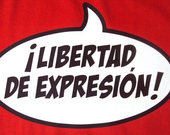 Libertad de expresión-camiseta/remera/playera MarginalMedia