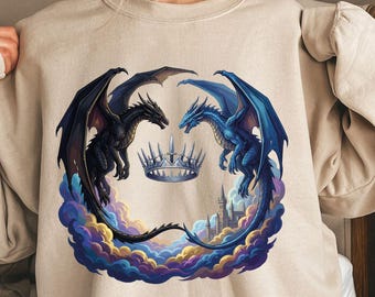 Dragon Rider Sweatshirt, Basgiath War College Hoodie, Fourth Wing Inspired Shirt, Fantasy Bookish Apparel, Iron Flame T-Shirt