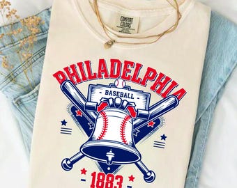 Koszulka baseballowa Philadelphia, koszulka z prezentem dla kibica Philly, młodzieżowa koszulka sportowa w stylu retro, koszulka dla dzieci Gameday, koszulka baseballowa dla dorosłych z grafiką 202
