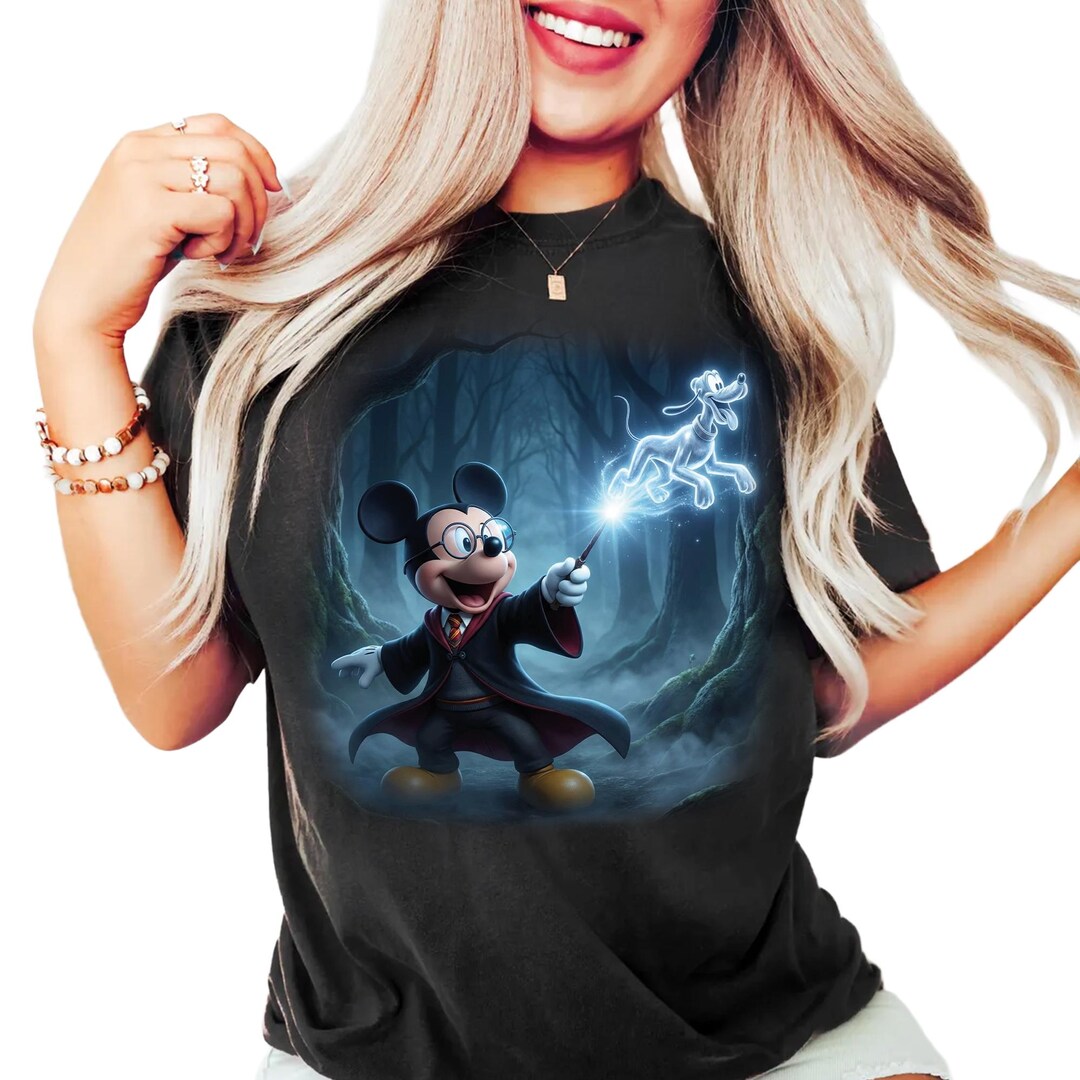 Mickey Mouse Wizard Shirt, Magical Mouse T-shirt, Magic Kingdom Wizard ...