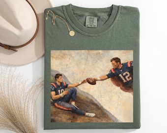 New England Football Vintage Style Brady and Maye Inspired Football Tee New England Sweatshirt