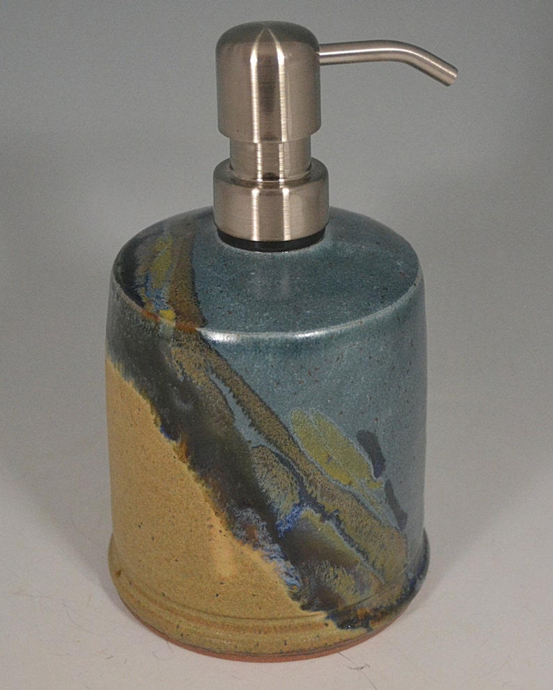 Soap Dispenser pottery soap dispenser soap bathroom Etsy