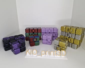 3D Printed Fidget Infinity Cube: Stress Relief Toy