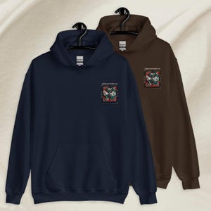 SPECTRUM FIELD Hoodie · Vintage Front Badge · Dark Chocolate / Navy