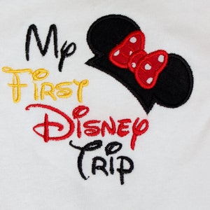 Disney Vacation My First Disney Trip Onesie or Tshirt afbeelding 2