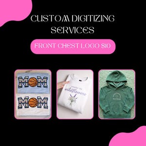 Servicio de digitalización de bordados personalizados: logotipos, gorras, espalda de chaquetas, apliques, relleno de bocetos.