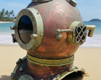 ダイビングヘルメット 深海スキューバダイバー – ソリッドメタル真鍮
