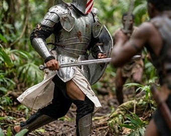 Medieval Full Body Steel Armor Set for Cosplay