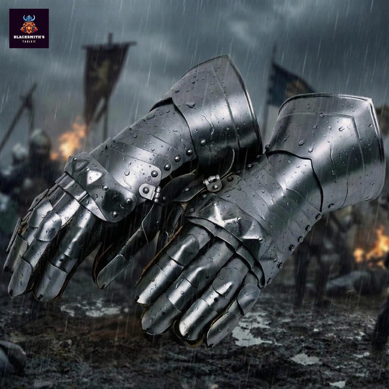 Medieval Steel Gauntlets | Knight Armor Gloves | LARP & Cosplay Combat ...