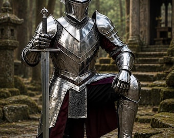 Handmade Winged Knight Armor Set | Full Steel Plate Cosplay Costume