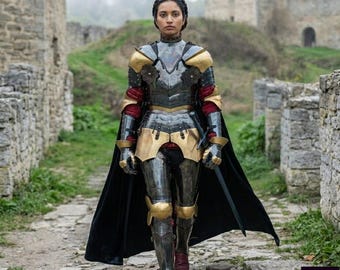 Abendstern Ritterin Rüstung - Federstahl Ganzkörper Cosplay Kostüm