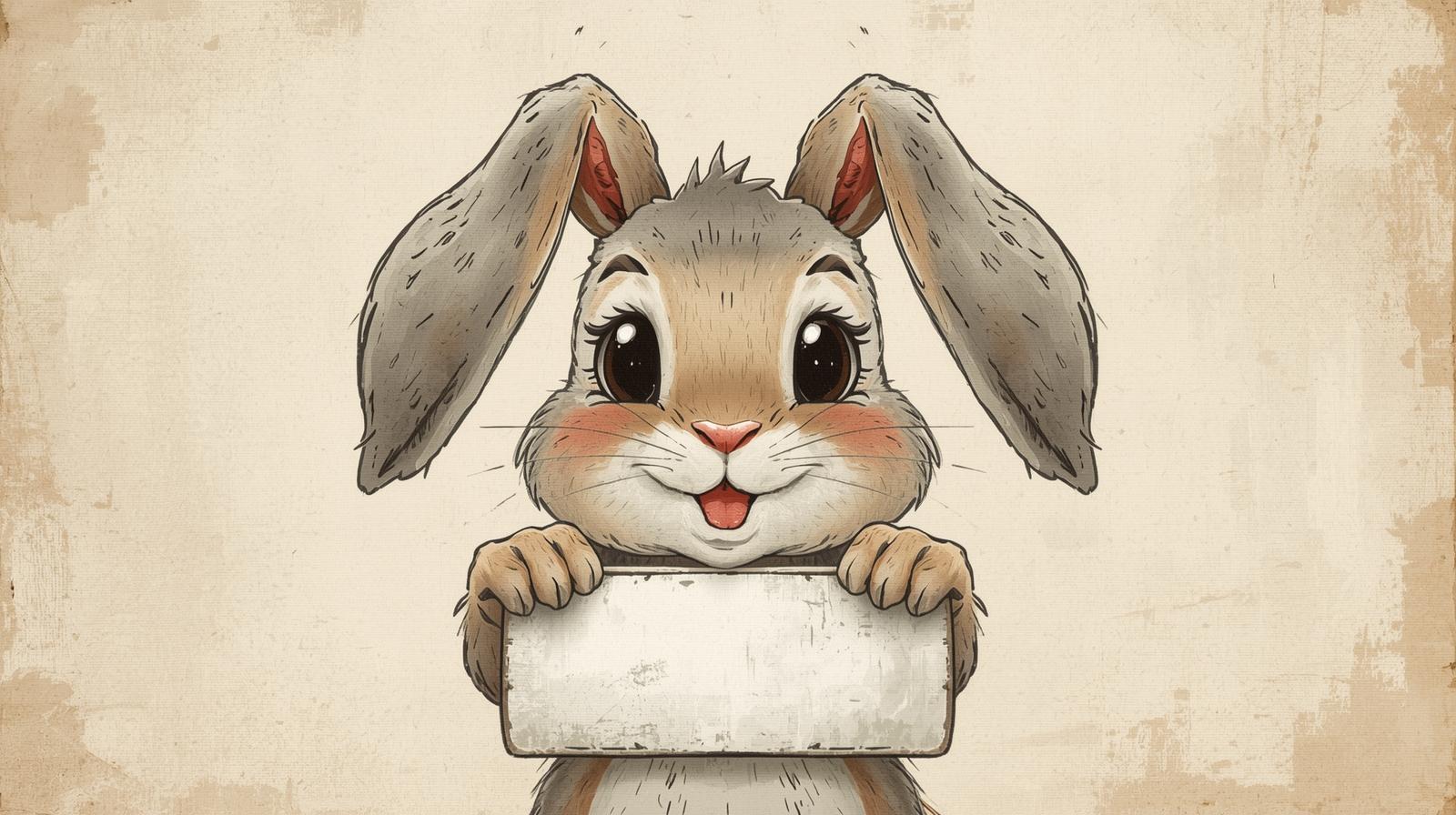 Bunny Name Tag - Etsy