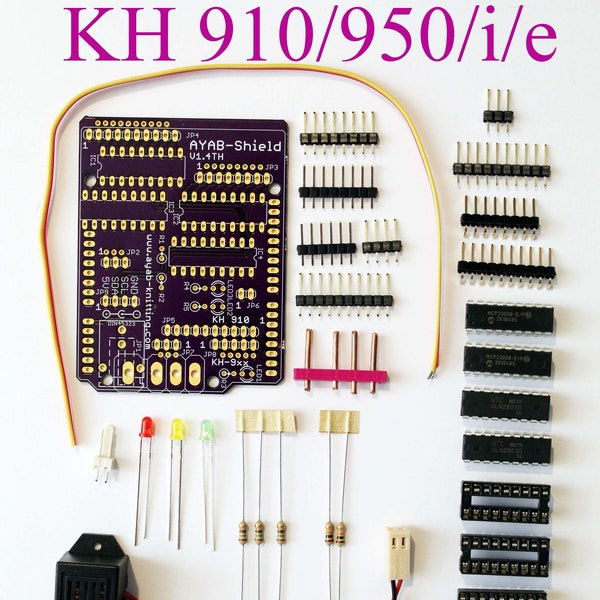 KH 910/950/i+ KH 930/940 AYAB Shield Kit v1.4TH - Control de patrones alternativo para máquinas de tejer Brother