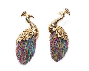 Peacoock earrings