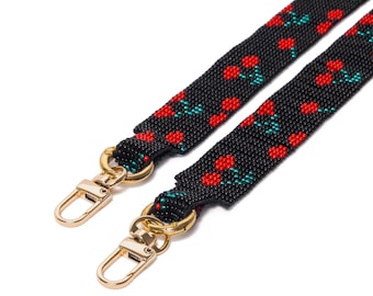 Floral Cherry Noir Strap