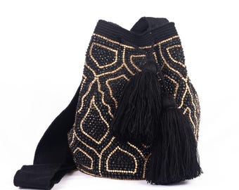 Golden era boho artisan purse