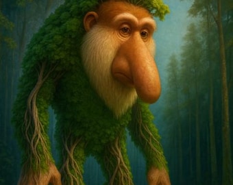 Viral Forest Root Giant (Inspired BR BR Patapim-Style) Wrapping Paper | Brain Rot Meme Gift Wrap for Birthdays, Holidays, and TikTok Lovers