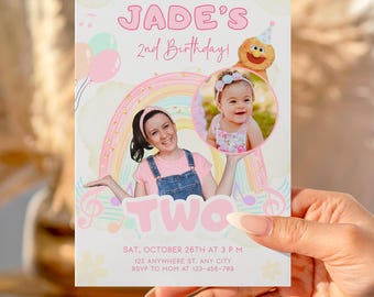 Ms Rachel Birthday Invitation, Editable Kids Party Invite (Digital)
