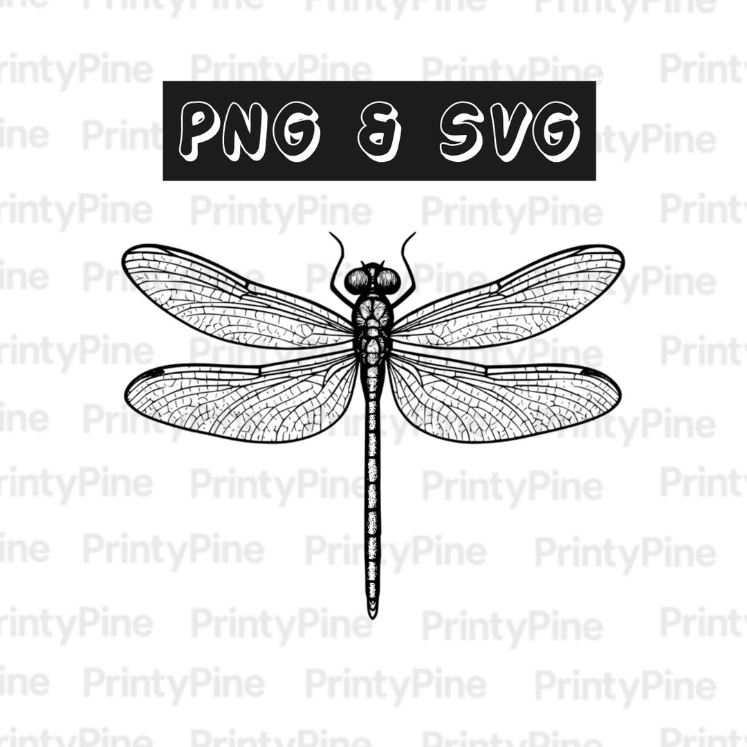 Dragonfly SVG & PNG | Laser File | Cricut File | Digital Download - Etsy