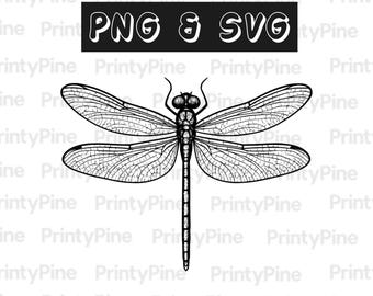 Dragonfly SVG & PNG | Laser file | Cricut file | Digital Download