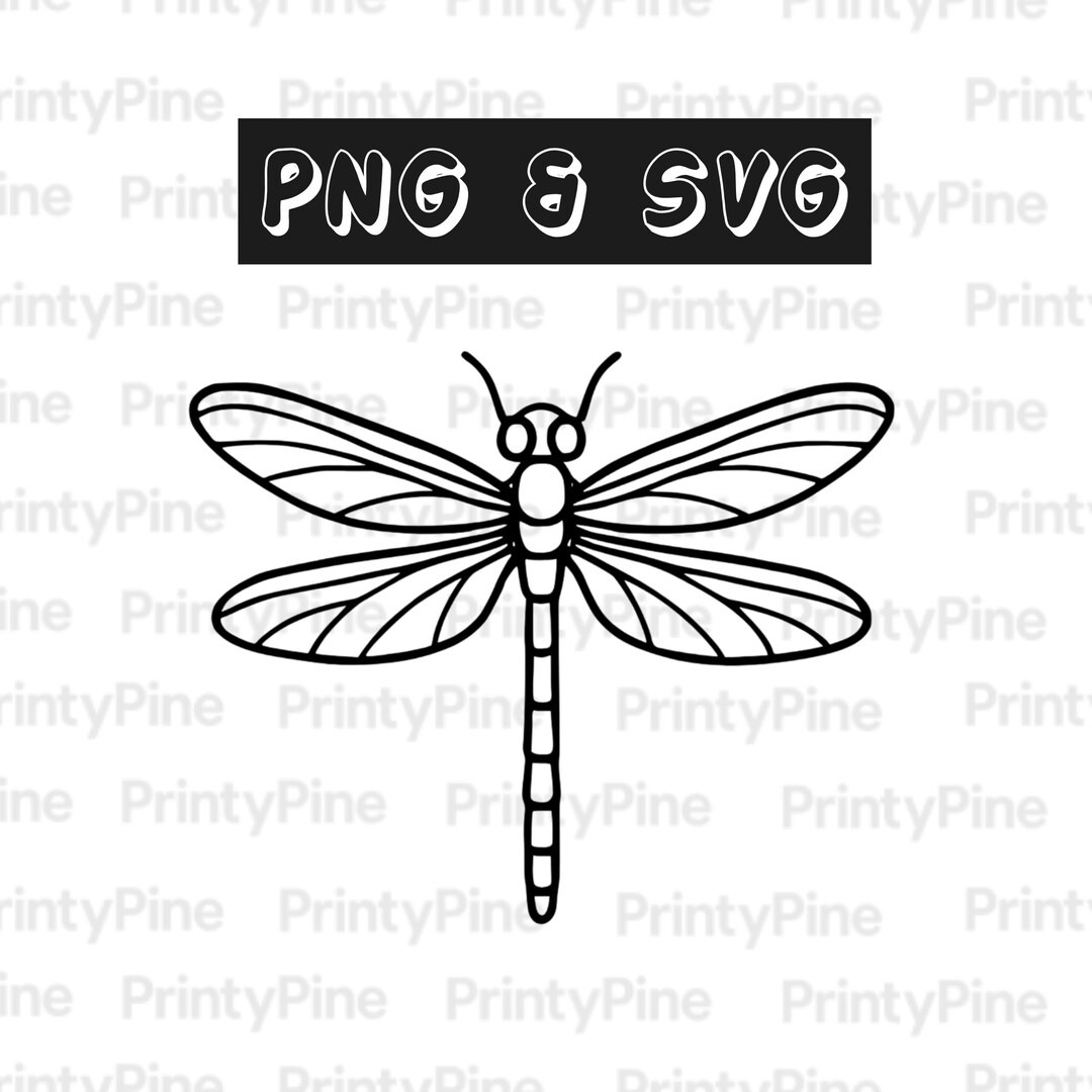 Dragonfly SVG & PNG | Laser File | Cricut File | Digital Download - Etsy