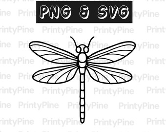Dragonfly SVG & PNG | Laser file | Cricut file | Digital Download