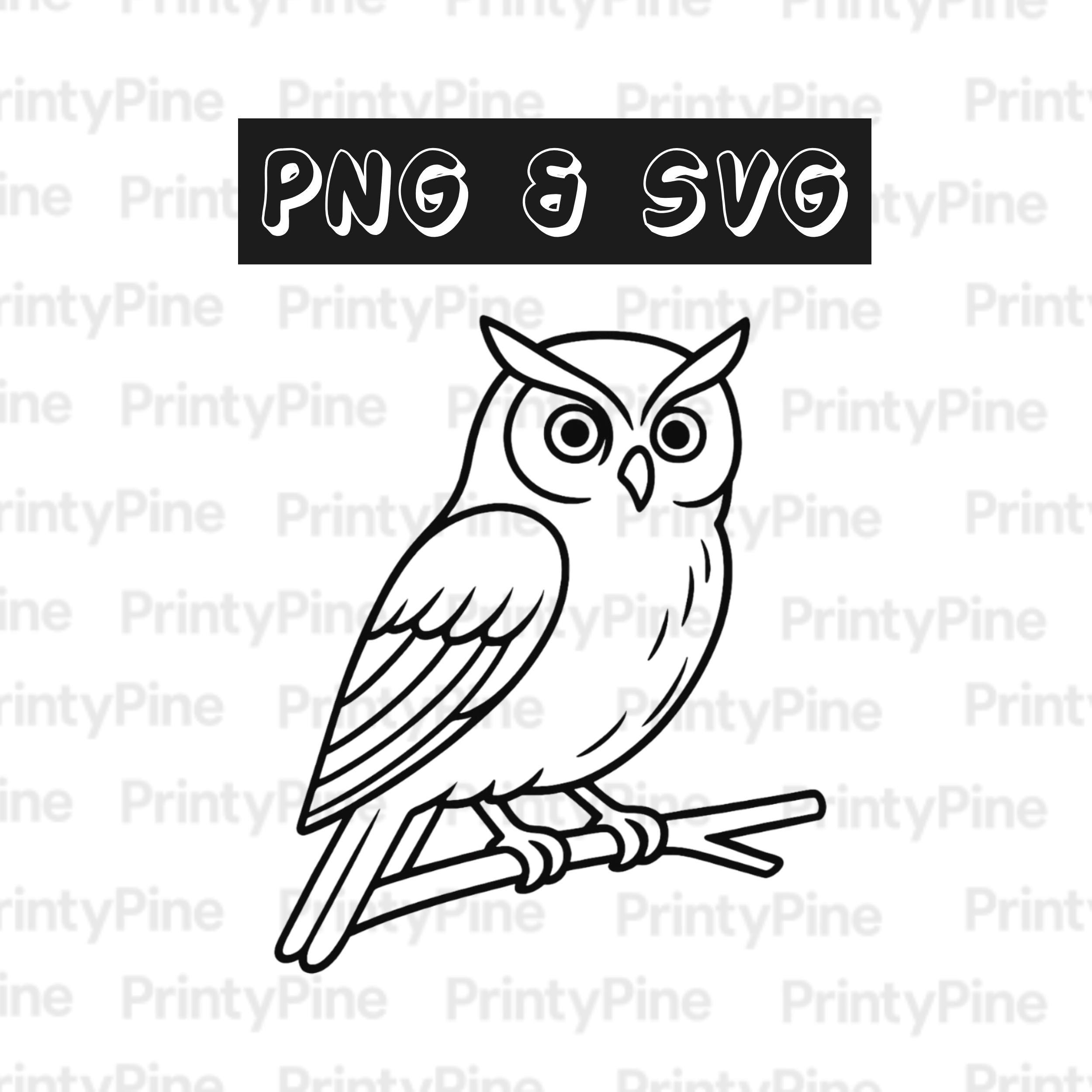 Owl SVG & PNG | Laser file | Cricut file | Digital Download