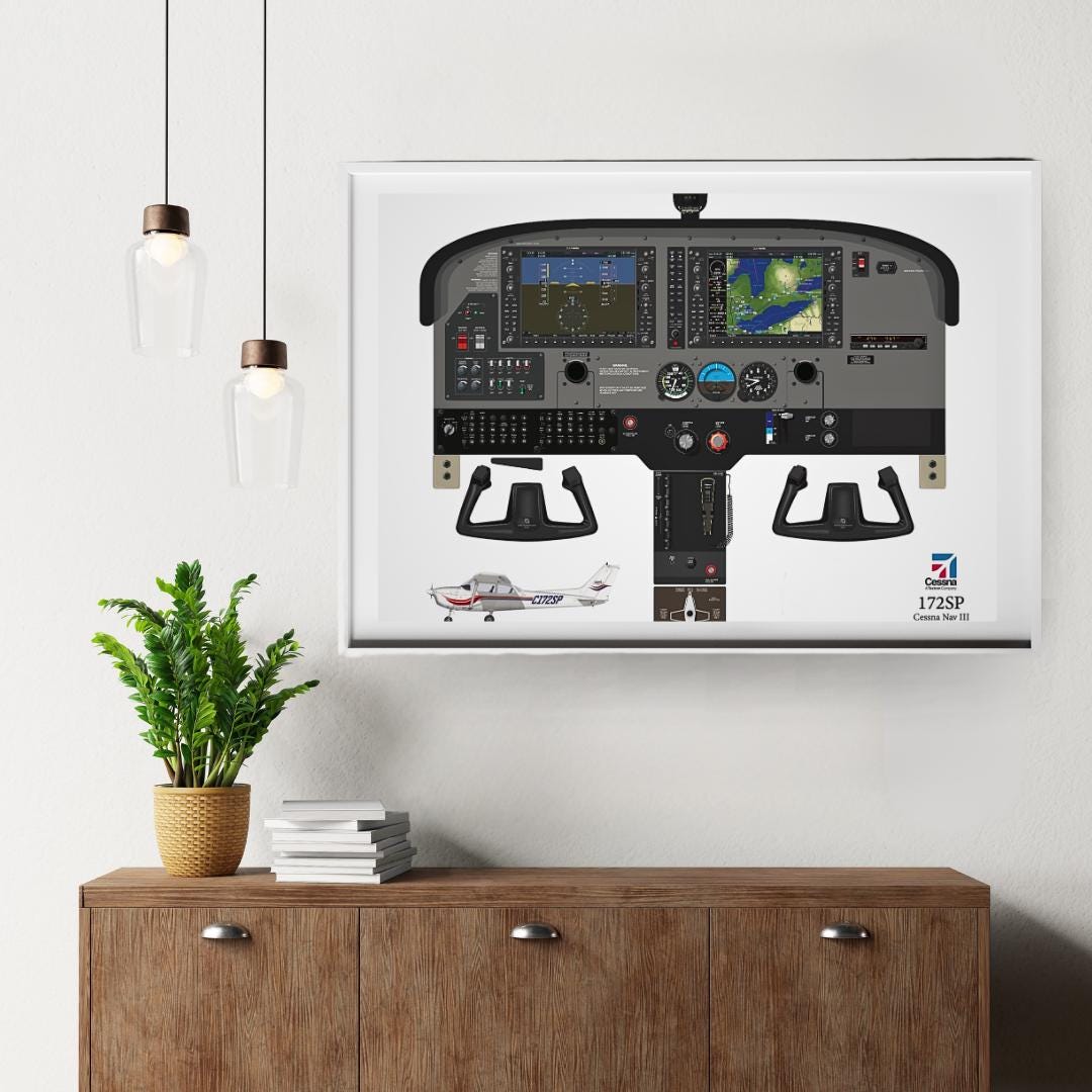Garmin G1000 panel in a Cessna 172S N1305B nolan