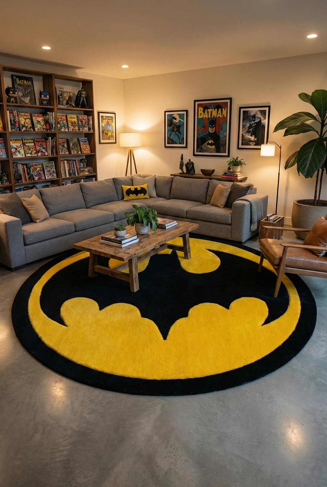 Batman Logo Tufted Rug – Superhero Home Decor - Etsy