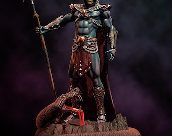 Skeletal Dark Sorcerer STL – Gothic Evil Overlord 3D Print Model
