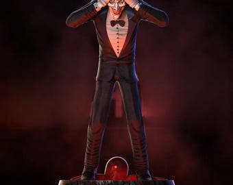 Chaotic Clown Villain STL – Gothic Trickster 3D Print Model