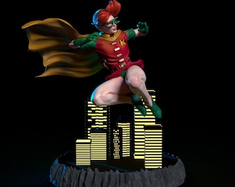 young justice - Female Sidekick Hero 3D Print Model